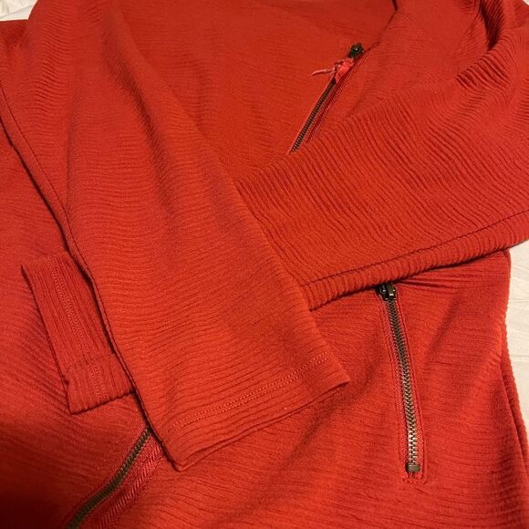 evy's tree Burnt Orange Susan Bomber Jacket Sporty Lightweight - Picture 3 of 5